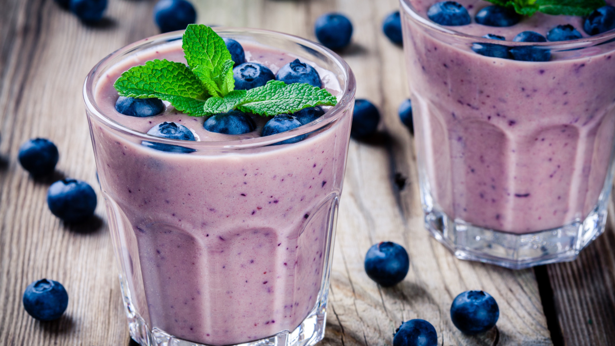 Smoothie de proteína caseiro